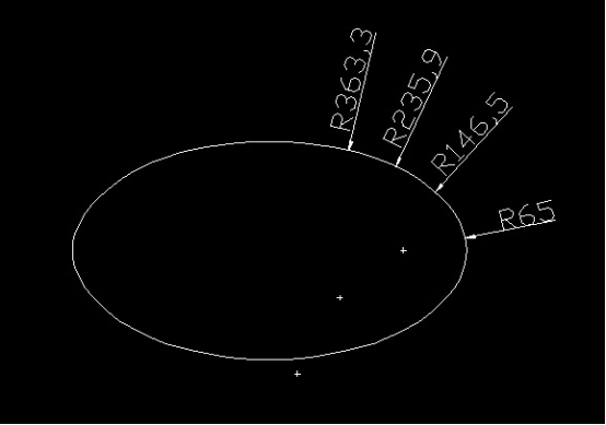 CAD里面給橢圓標(biāo)注半徑的方法