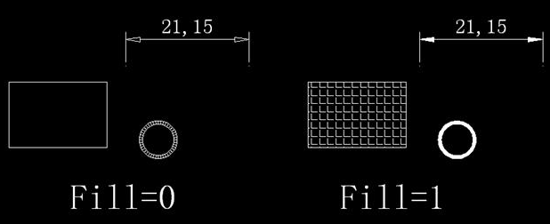 CAD中如何控制填充、文字等各類圖形的顯示效果