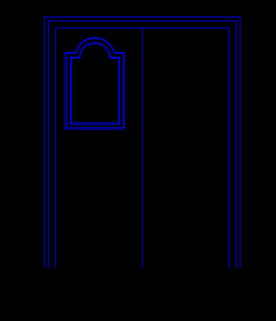 CAD怎么設(shè)計(jì)一款歐式門平面圖?