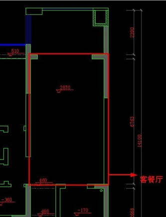 CAD客餐廳吊頂畫法