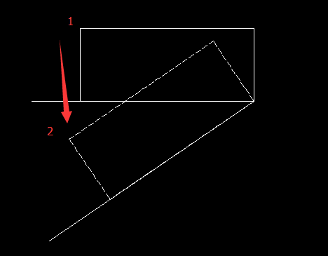 CAD怎么旋轉(zhuǎn)長方形