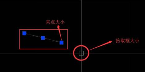 CAD怎么調(diào)整十字光標(biāo)、拾取框、夾點(diǎn)等的大小