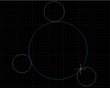 CAD如何畫(huà)與三點(diǎn)相切的圓