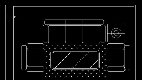 CAD怎么繪制沙發(fā)平面圖？