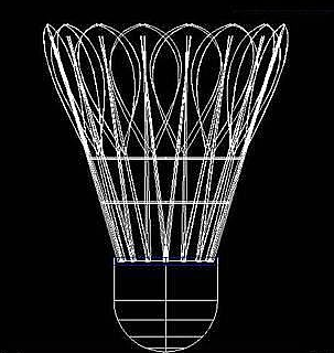 怎么用CAD繪制立體羽毛球？