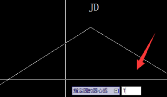 CAD如何通過切線交點繪制曲線