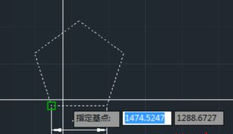 CAD如何按照比例縮放五邊形？