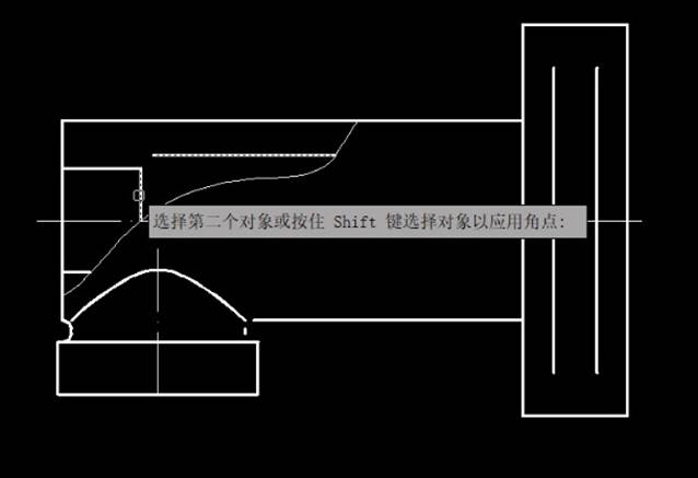 CAD如何繪制兩條平行線(xiàn)間的倒圓角